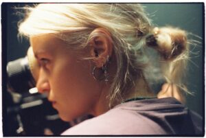 Teen girl with Medical Ear Piercing