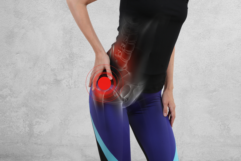Woman with painful hip
