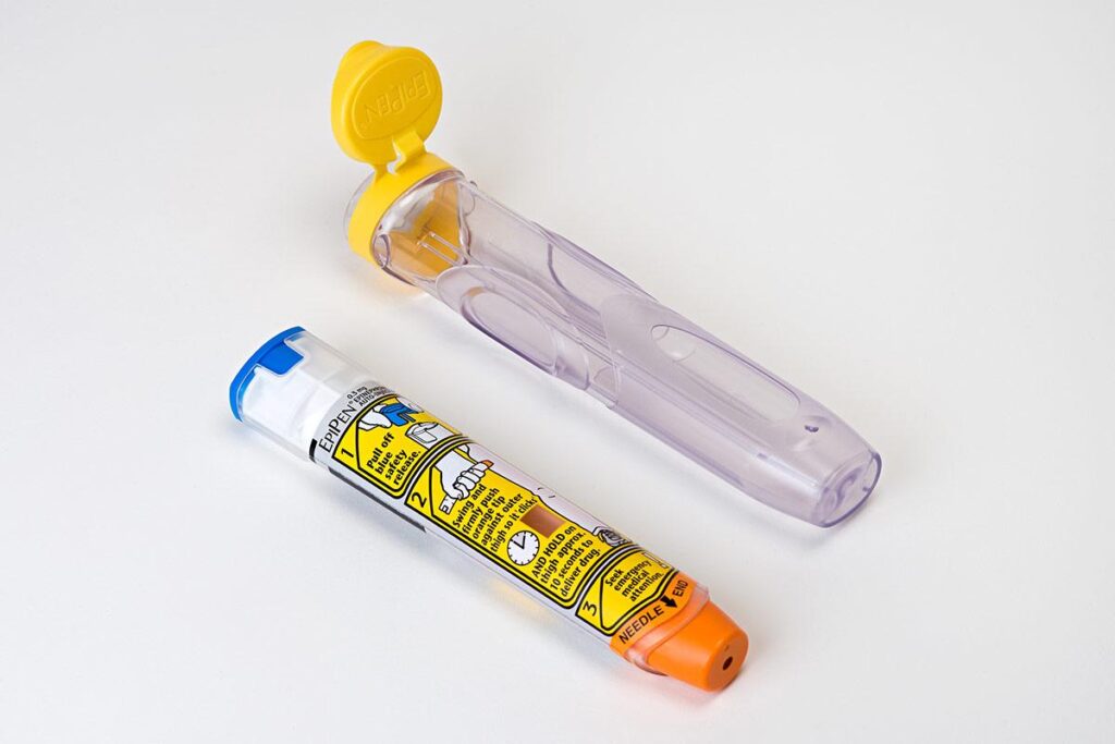 EpiPen and Plastic Carrying Case