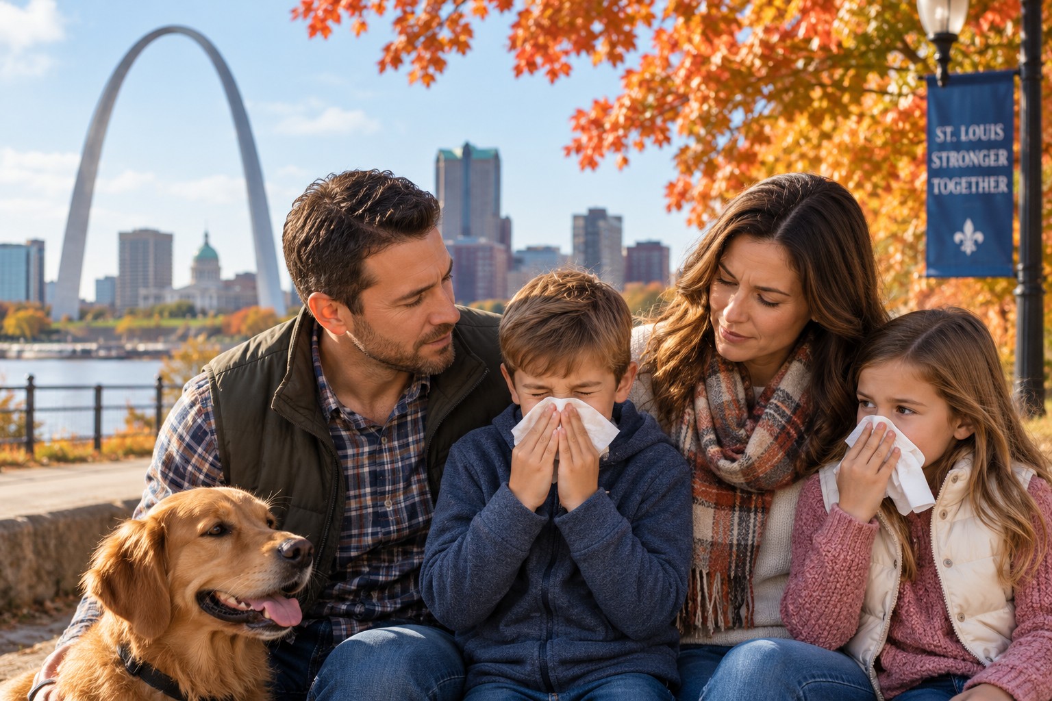 Fall allergies vs. COVID symptoms for a St. Louis family during ragweed season