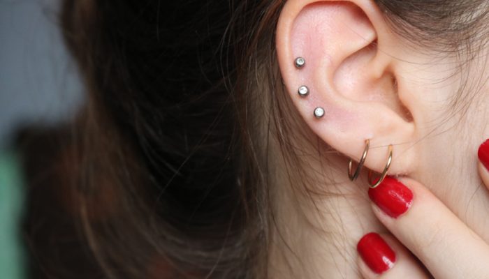ear with piercings